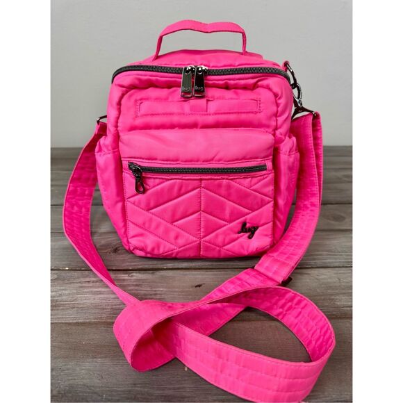 LUG ALPINE CROSSBODY BAG HOT PINK MAGENTA - Picture 7 of 7